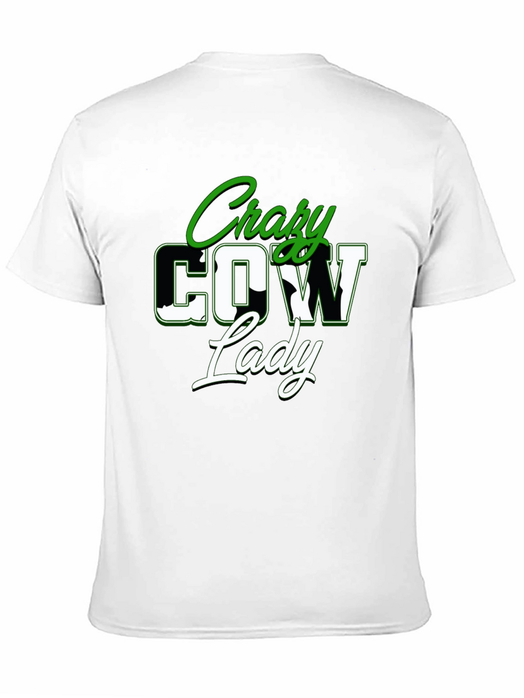 Crazy Cow Lady Graphic Tee - Black