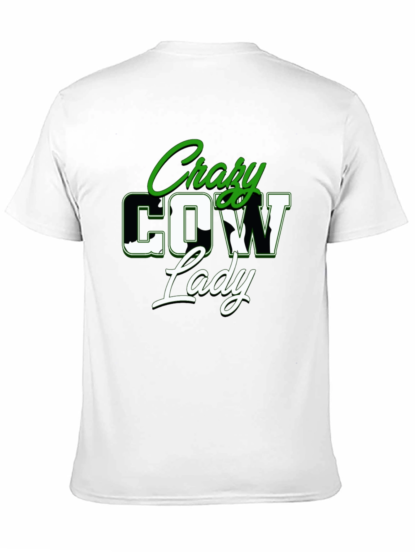Crazy Cow Lady Graphic Tee - Black