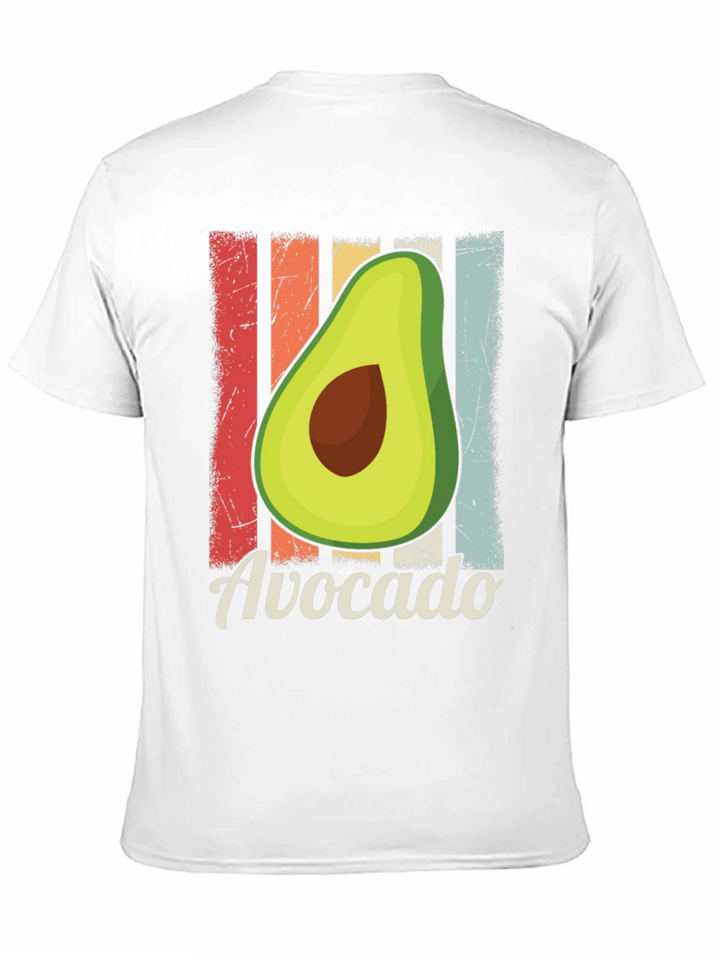 Retro Avocado T-Shirt - Fresh & Fun!