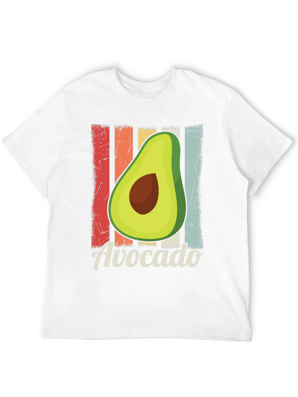 Retro Avocado T-Shirt - Fresh & Fun!