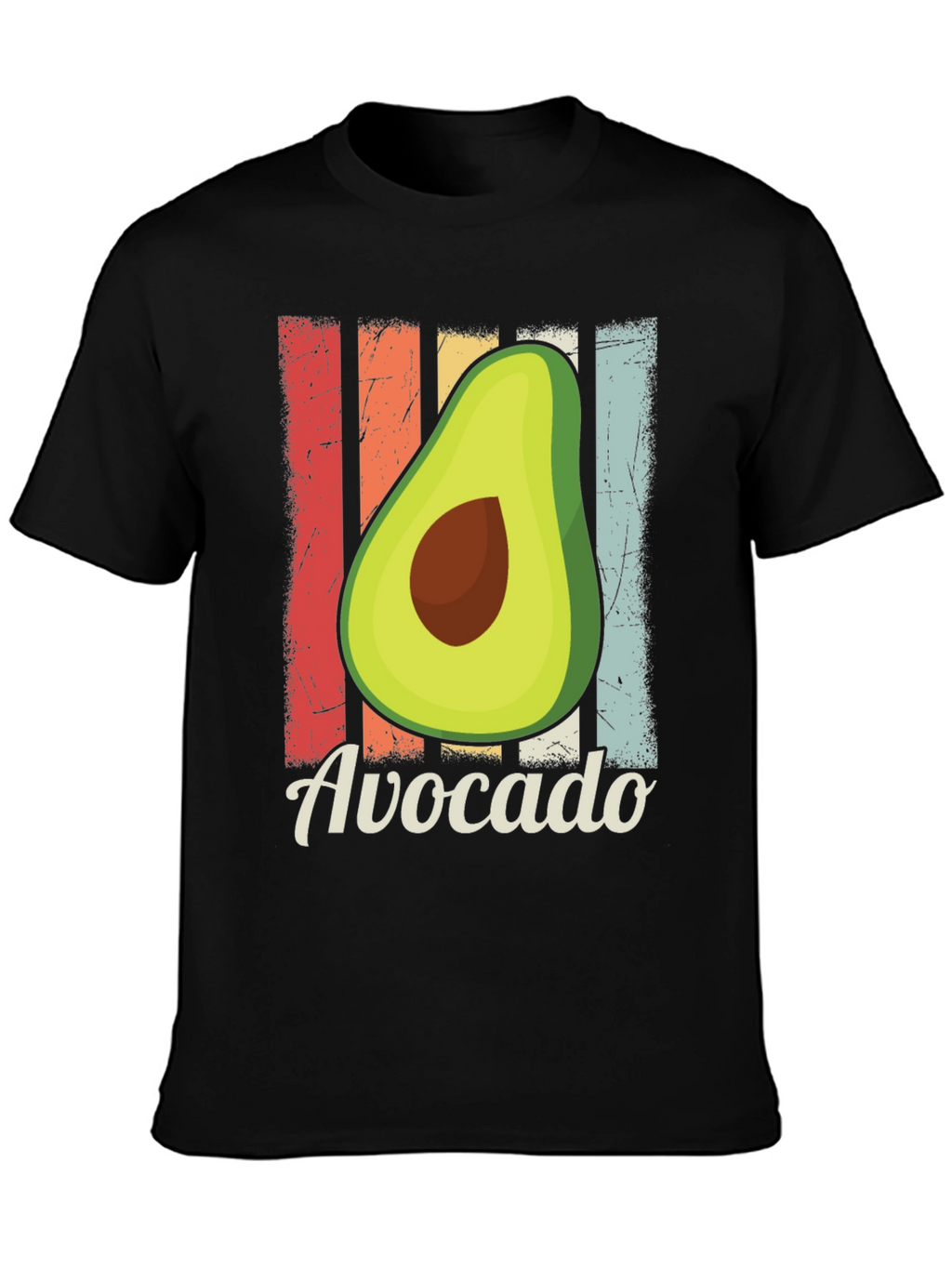 Retro Avocado T-Shirt - Fresh & Fun!