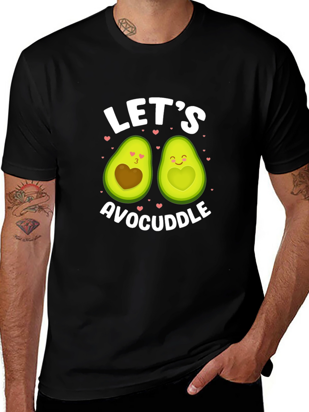 Avocado Couple Graphic Tee: Lets Avocuddle