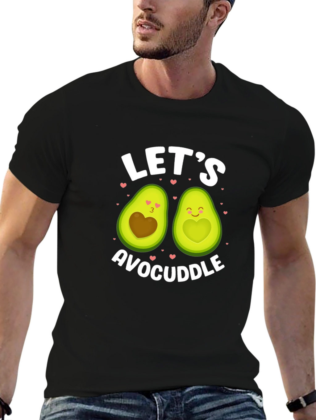 Avocado Couple Graphic Tee: Lets Avocuddle
