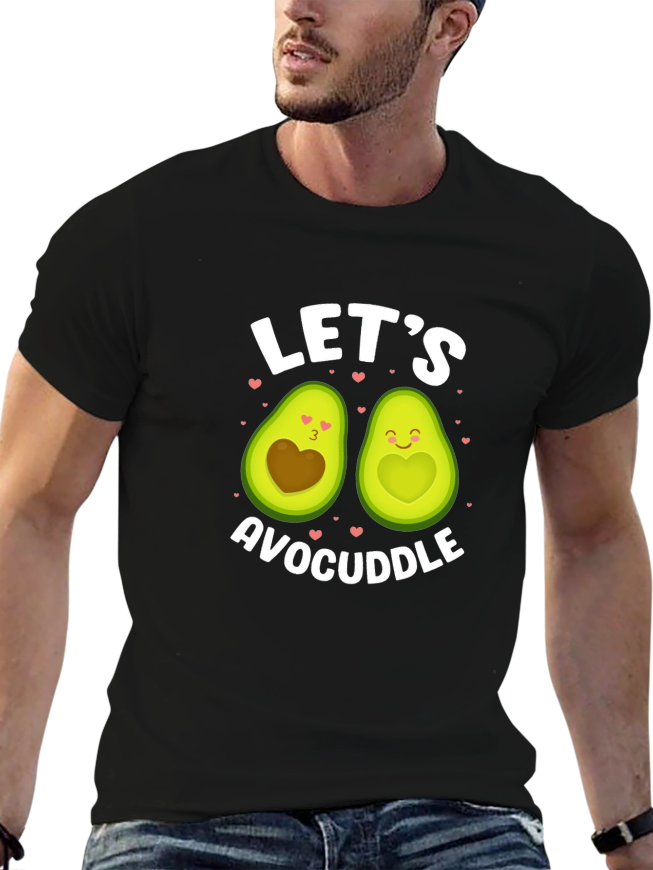 Avocado Couple Graphic Tee: Lets Avocuddle