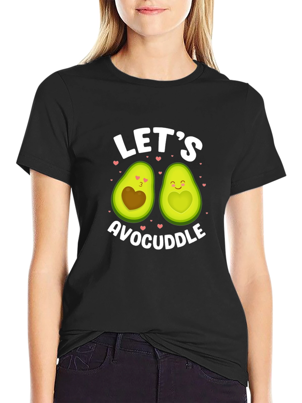 Avocado Couple Graphic Tee: Lets Avocuddle