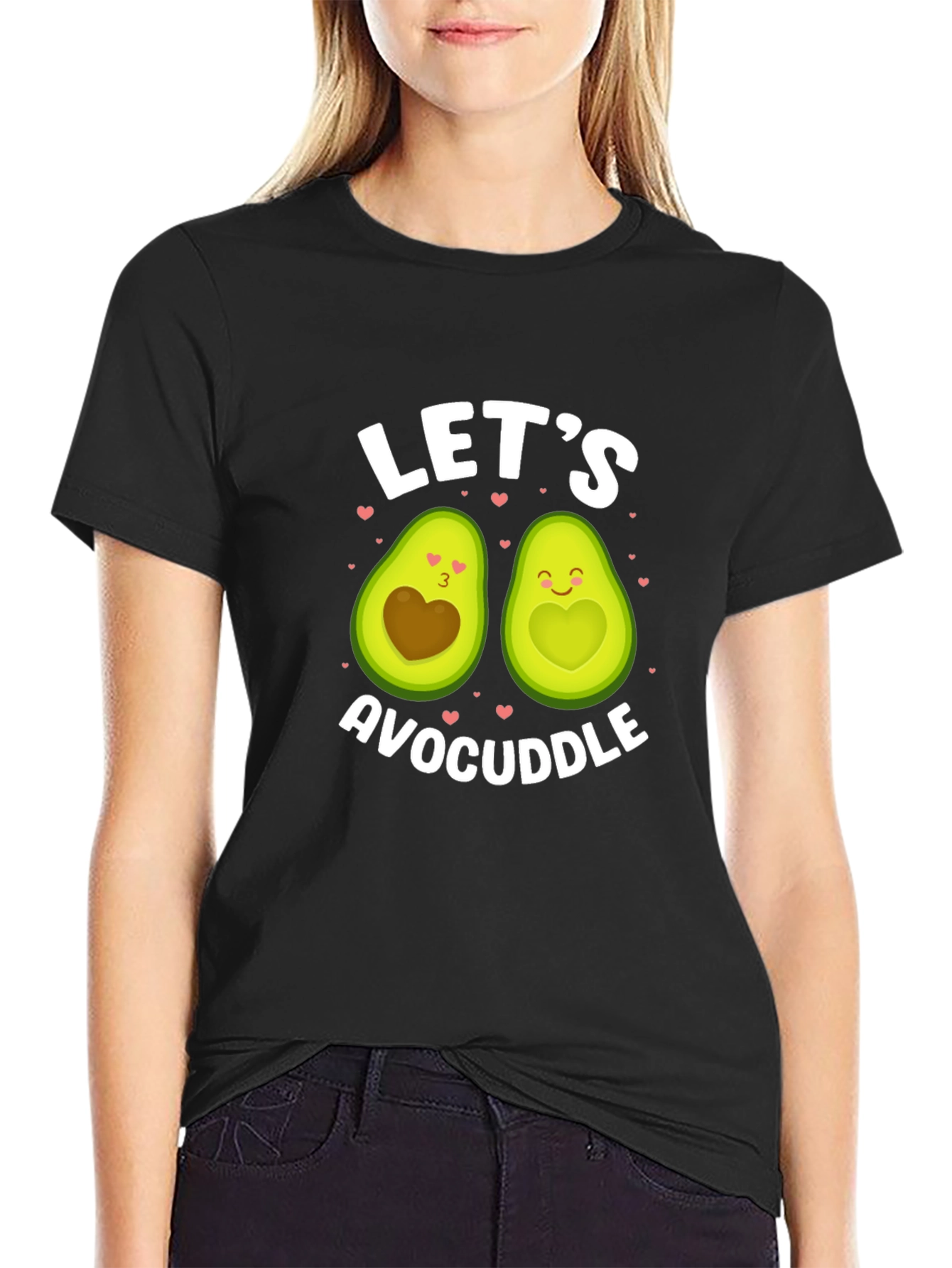 Avocado Couple Graphic Tee: Lets Avocuddle