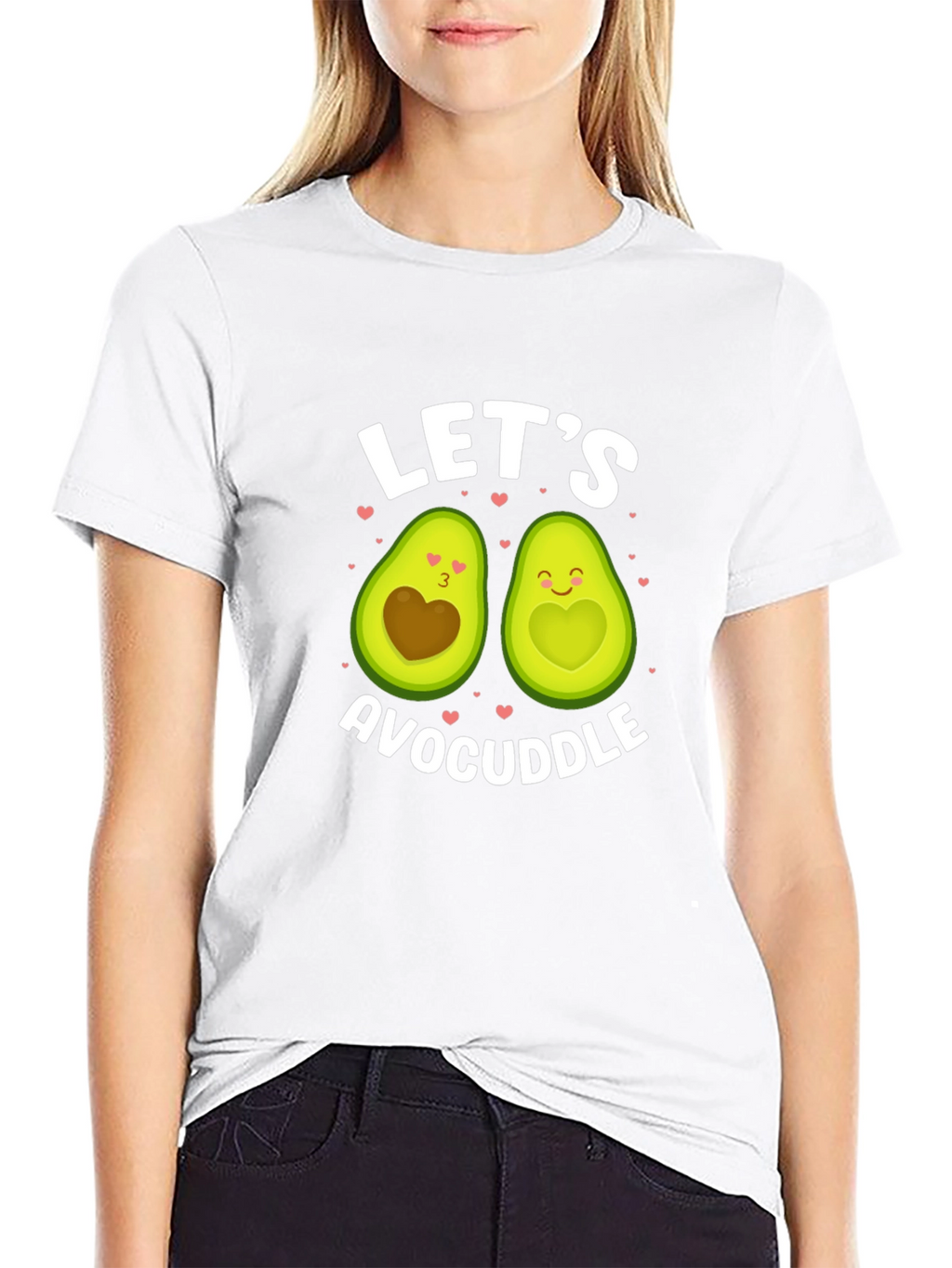 Avocado Couple Graphic Tee: Lets Avocuddle