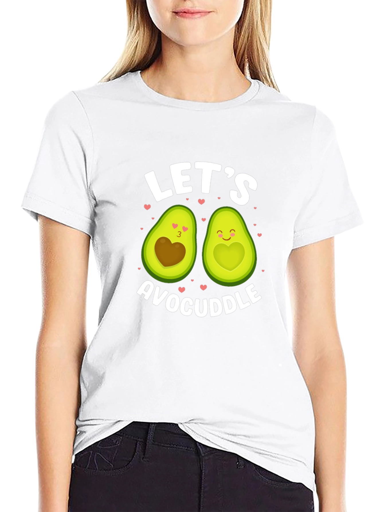 Avocado Couple Graphic Tee: Lets Avocuddle