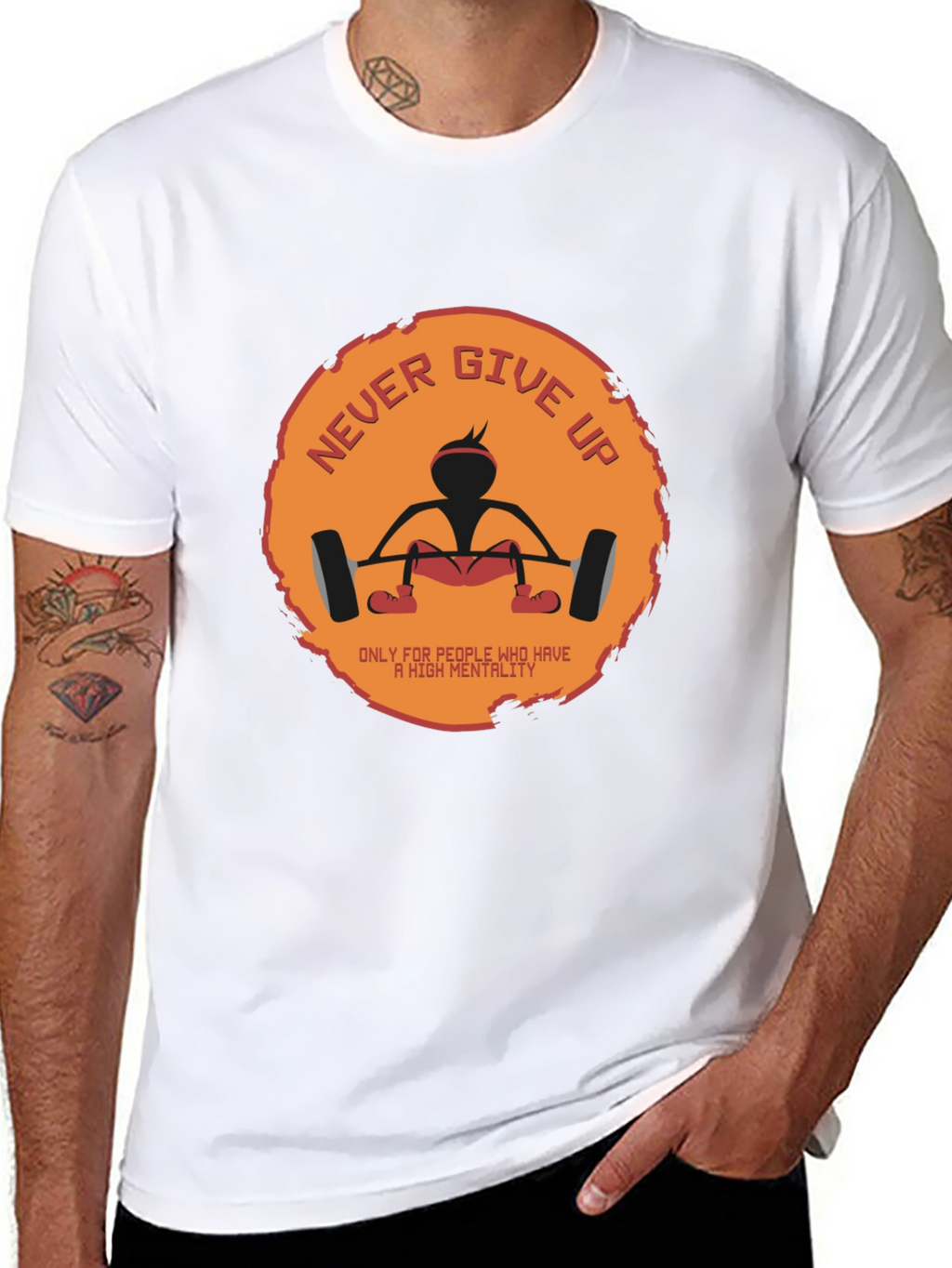 Never Give Up Graphic Tee - High Mentality