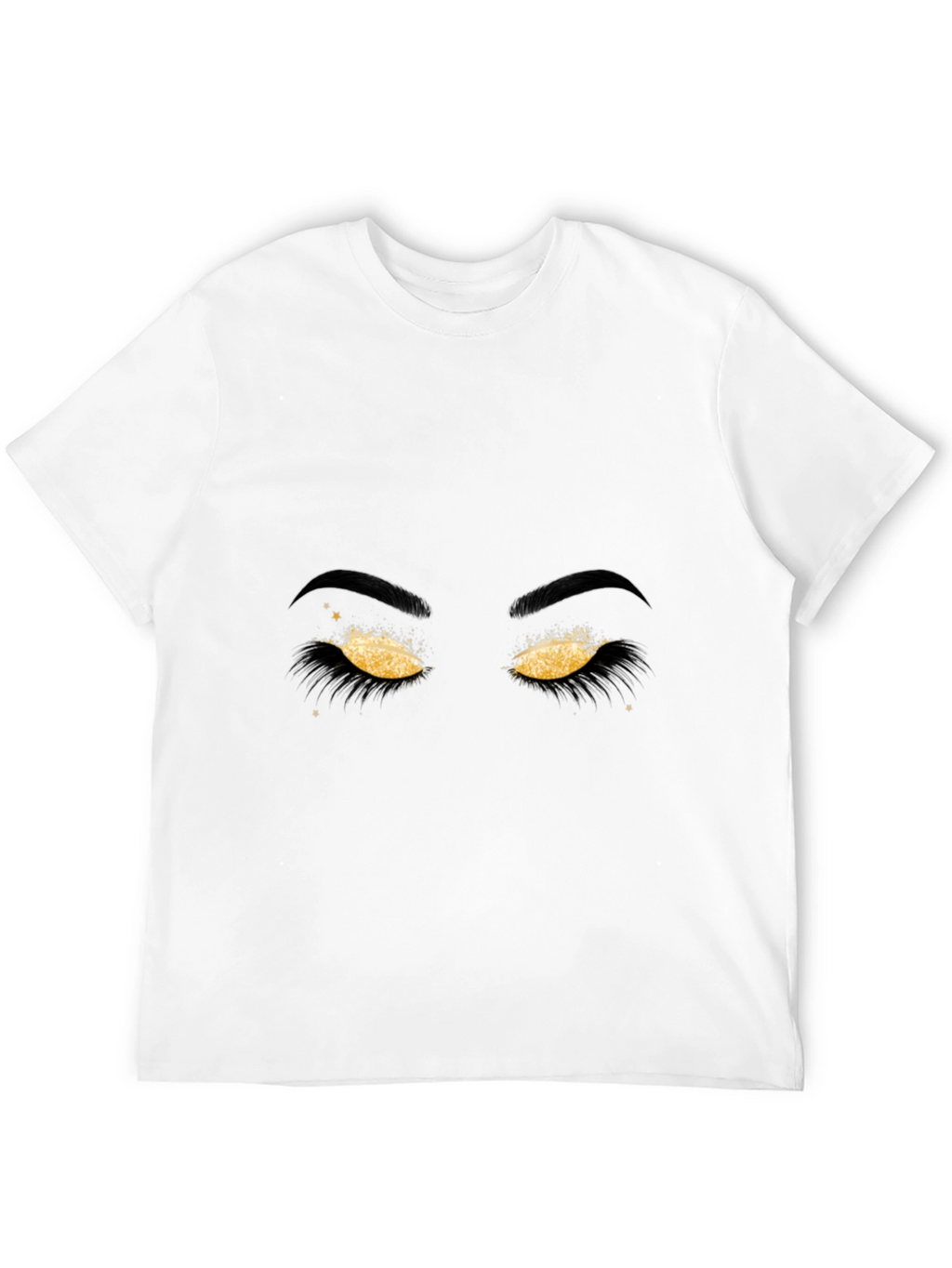 Golden Eyes Graphic Tee - Stylish Mens Black T-Shirt