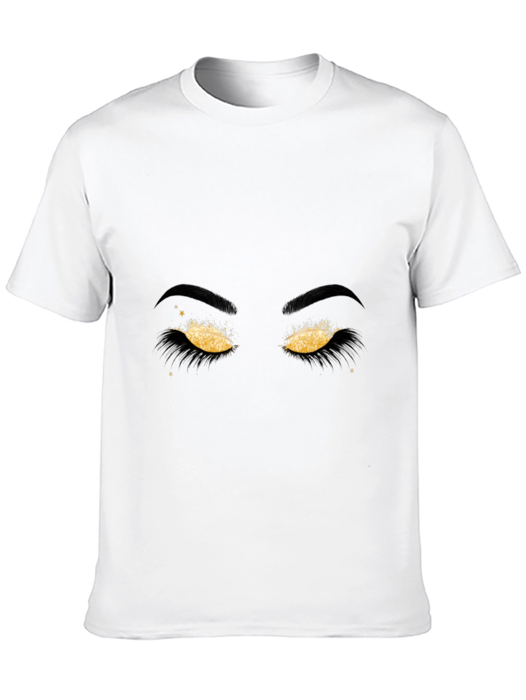 Golden Eyes Graphic Tee - Stylish Mens Black T-Shirt