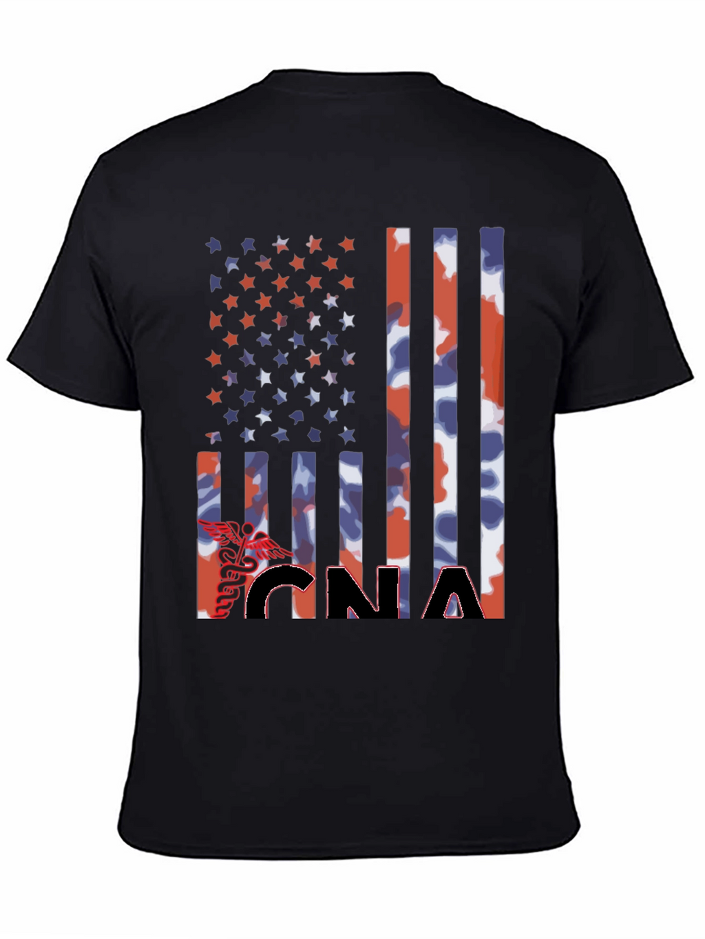CNA Patriotic Flag Graphic T-Shirt
