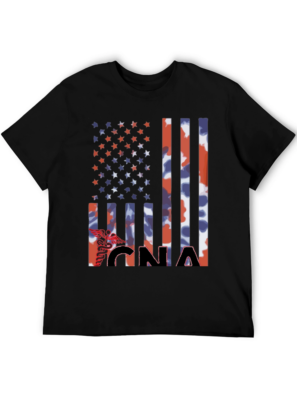 CNA Patriotic Flag Graphic T-Shirt