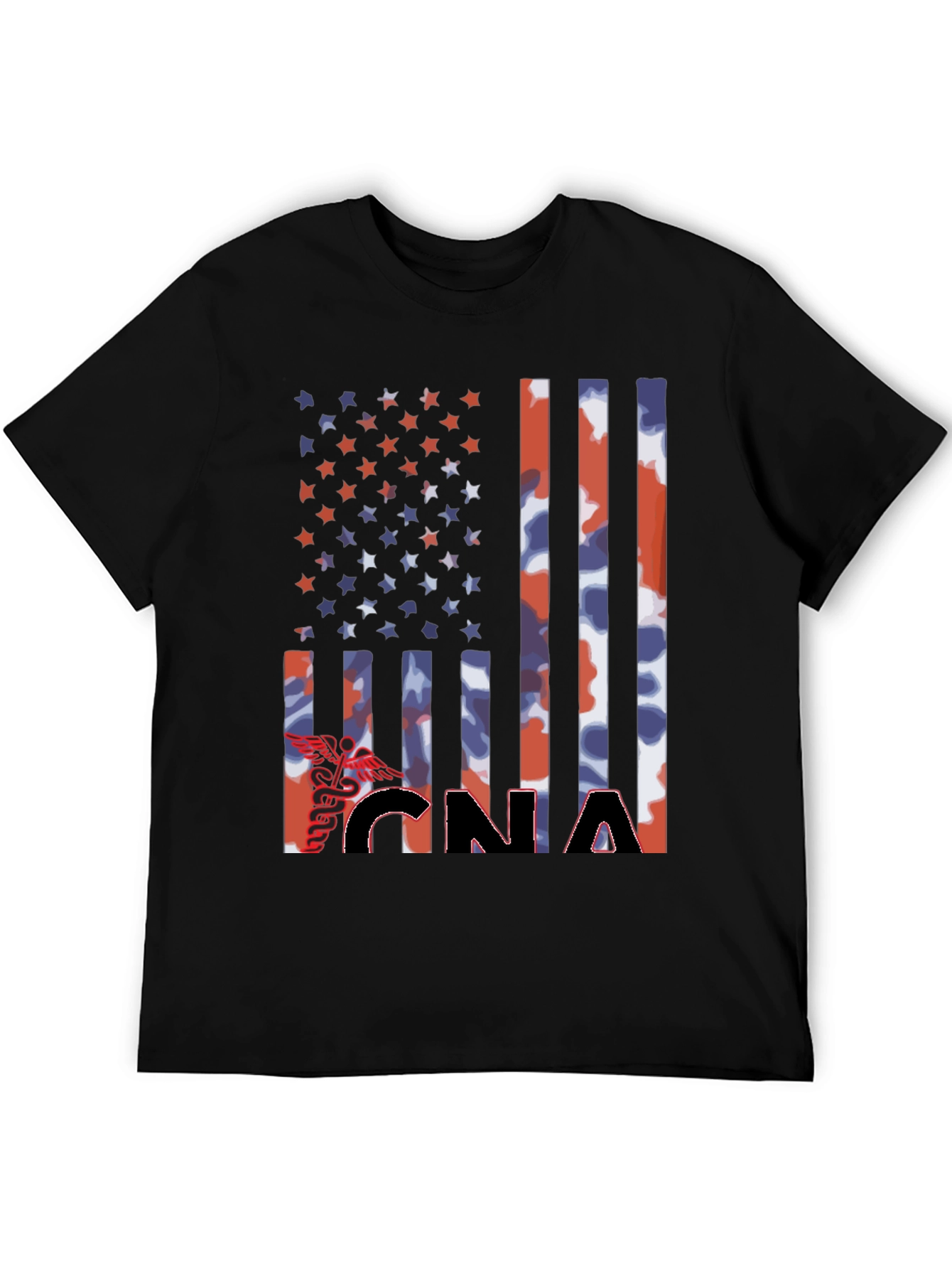 CNA Patriotic Flag Graphic T-Shirt