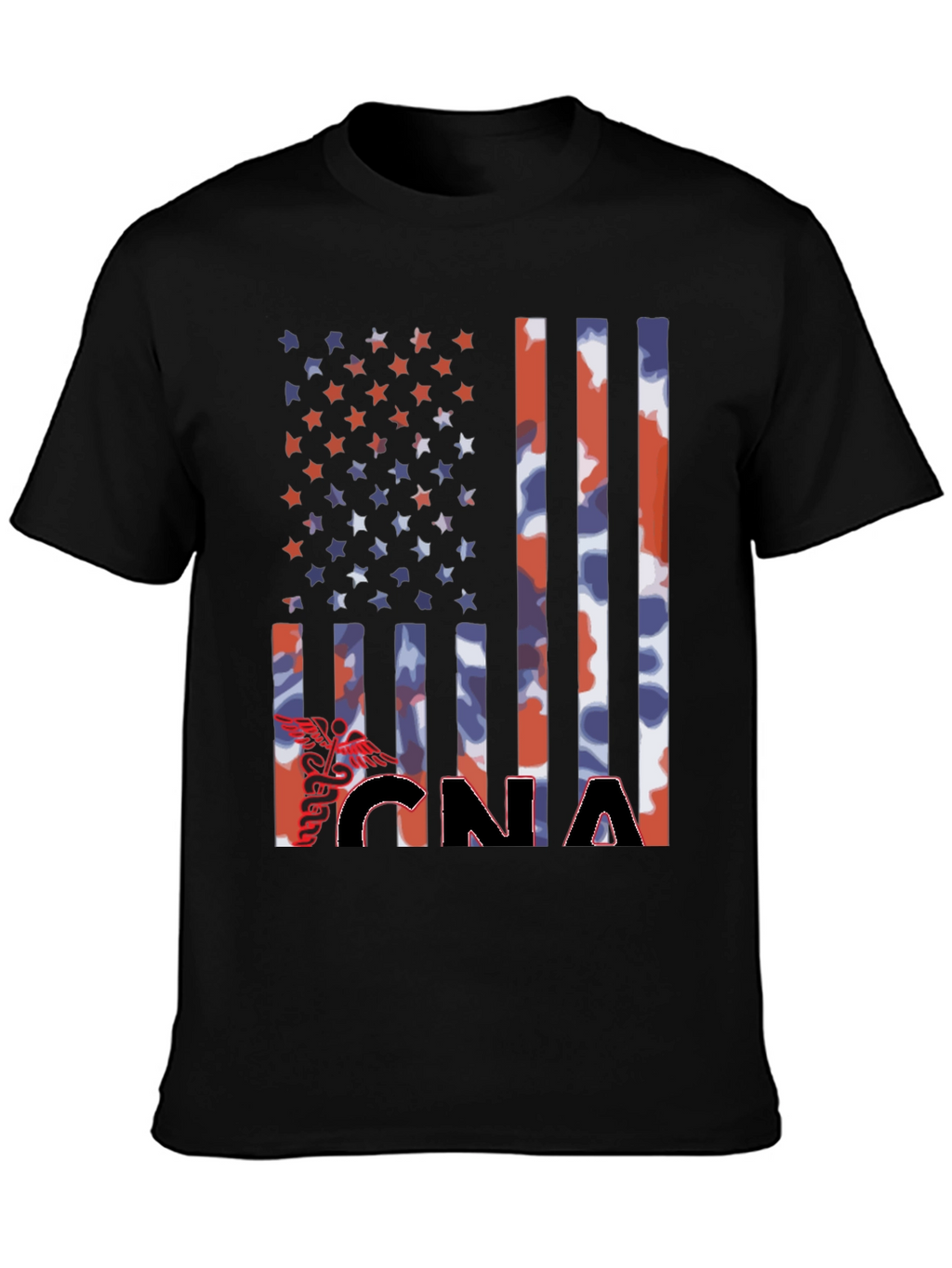 CNA Patriotic Flag Graphic T-Shirt