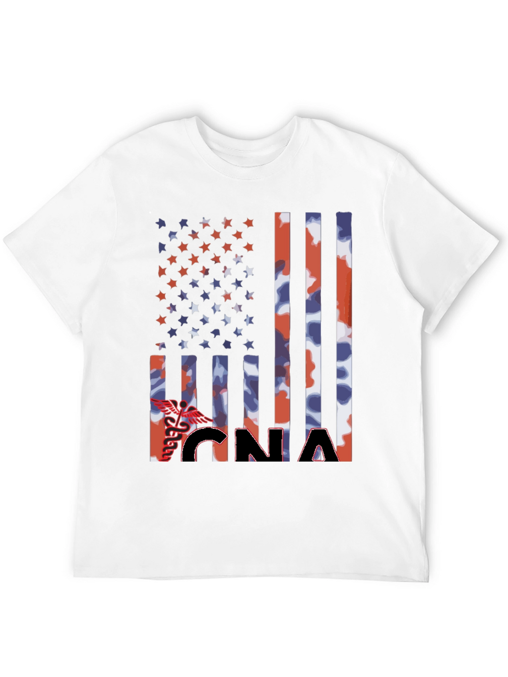 CNA Patriotic Flag Graphic T-Shirt
