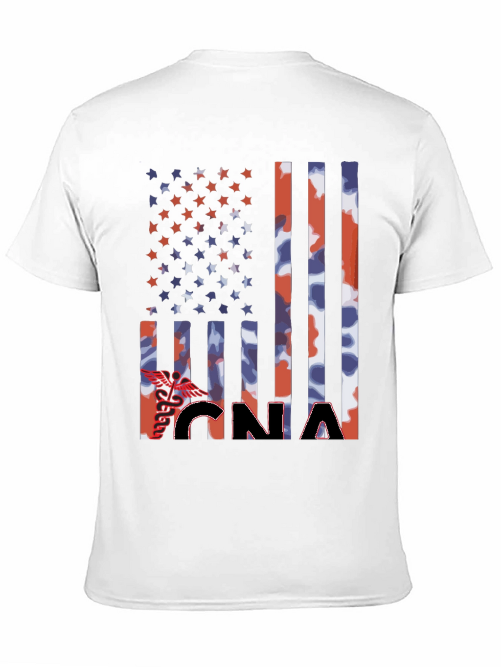 CNA Patriotic Flag Graphic T-Shirt