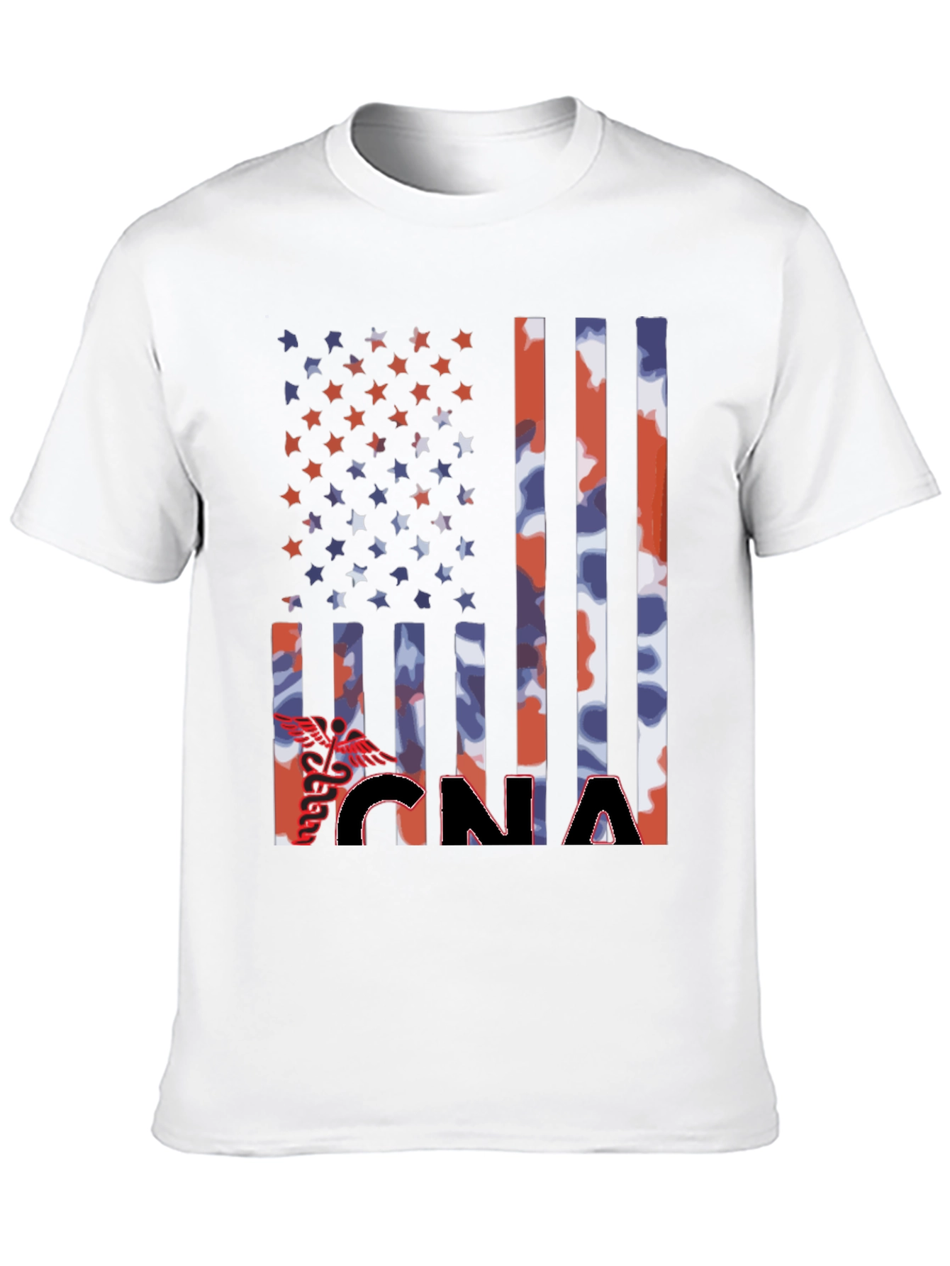 CNA Patriotic Flag Graphic T-Shirt