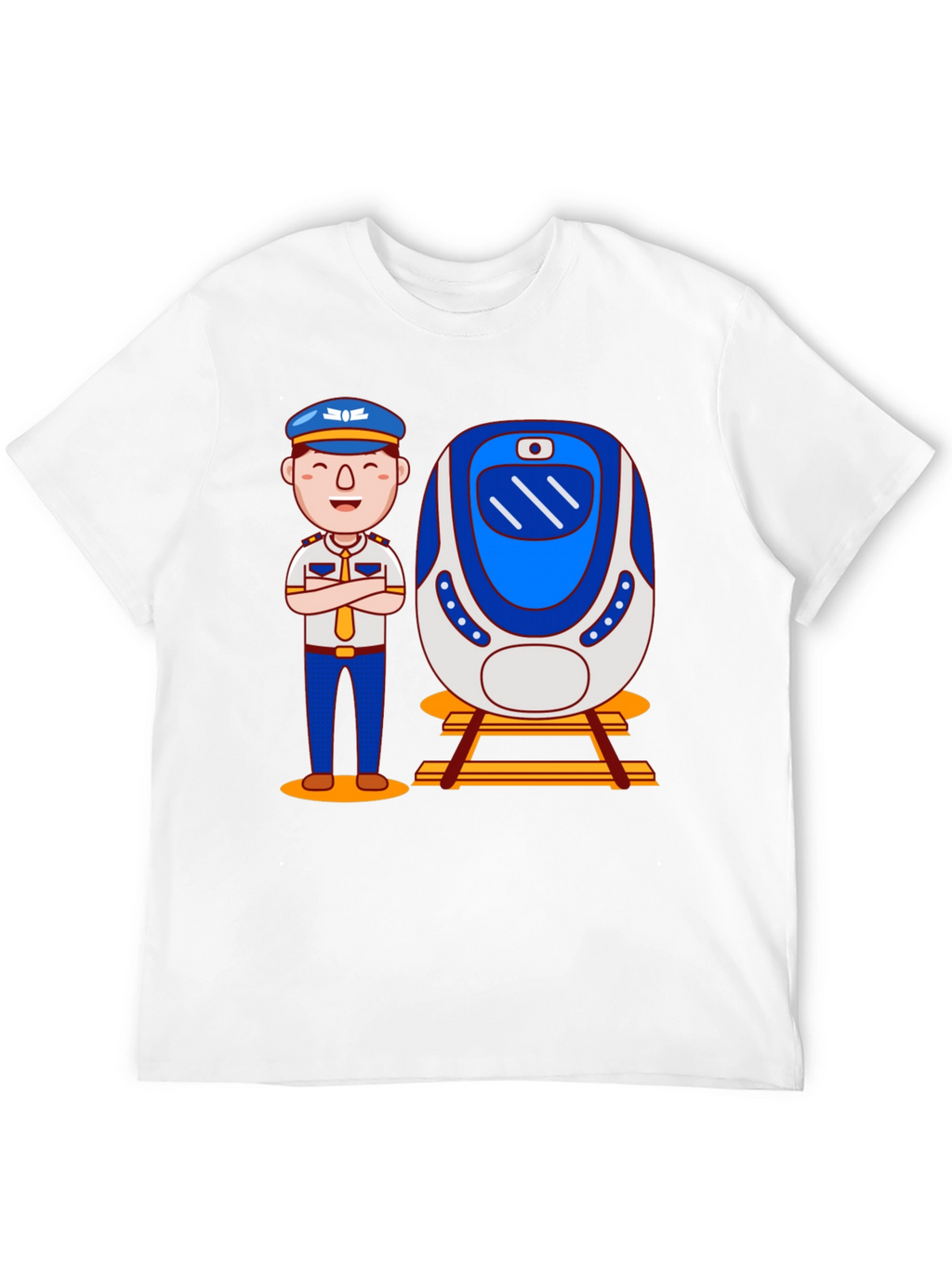 Train Conductor Graphic T-Shirt