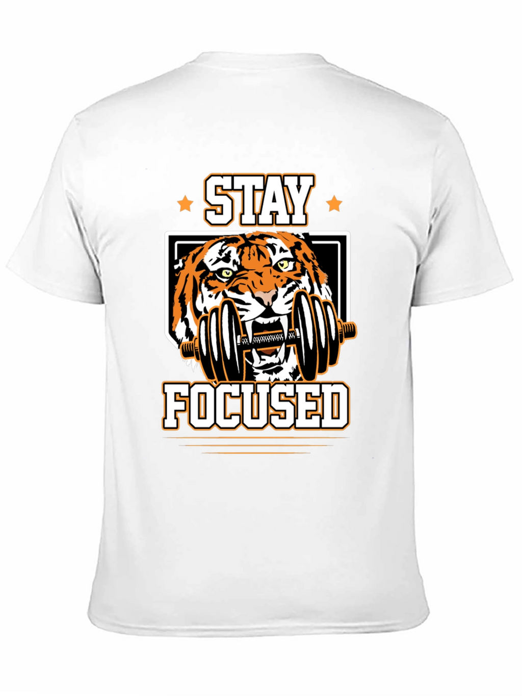Stay Focused Tiger Graphic T-Shirt