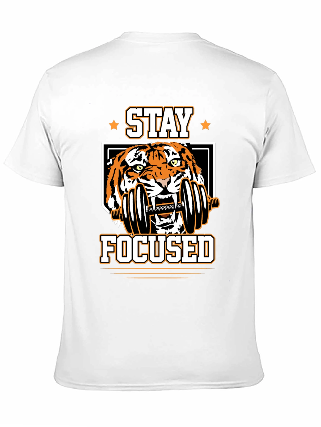Stay Focused Tiger Graphic T-Shirt
