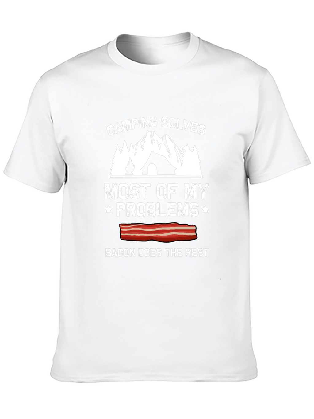 Camping Solves Most Problems Graphic Tee
