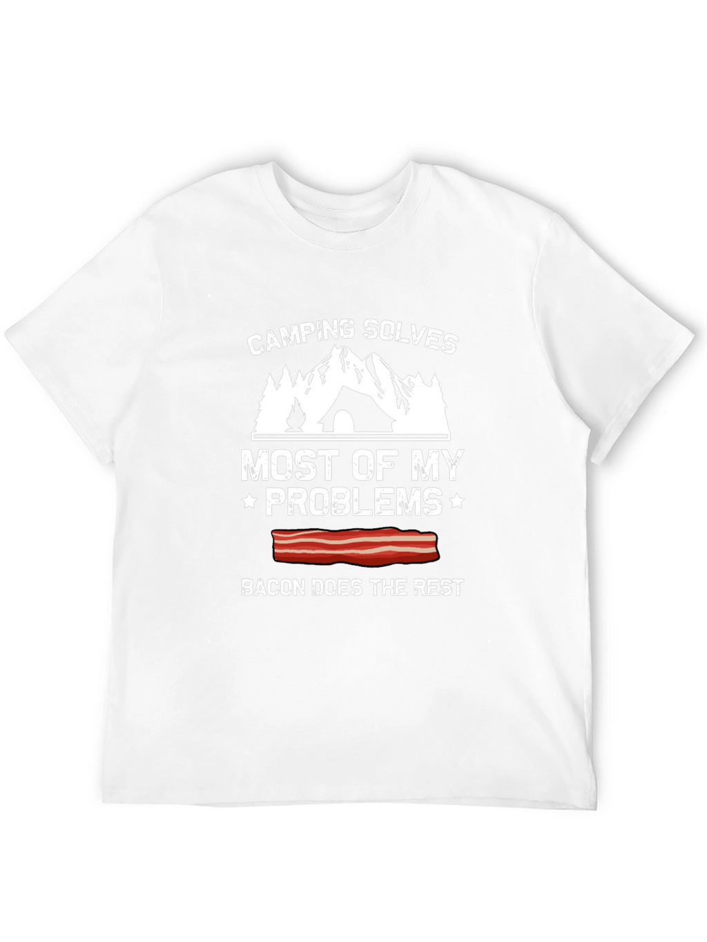 Camping Solves Most Problems Graphic Tee