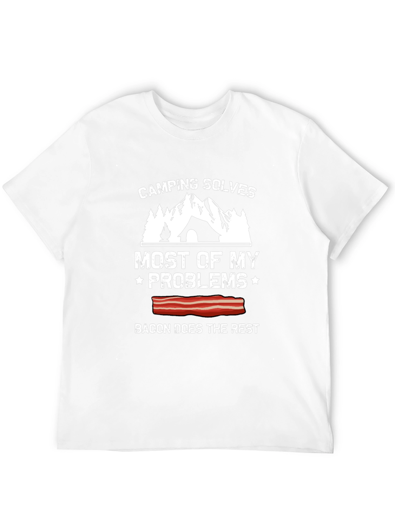 Camping Solves Most Problems Graphic Tee