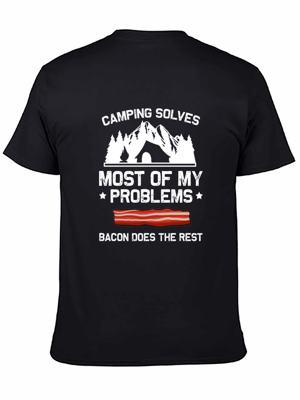 Camping Solves Most Problems Graphic Tee