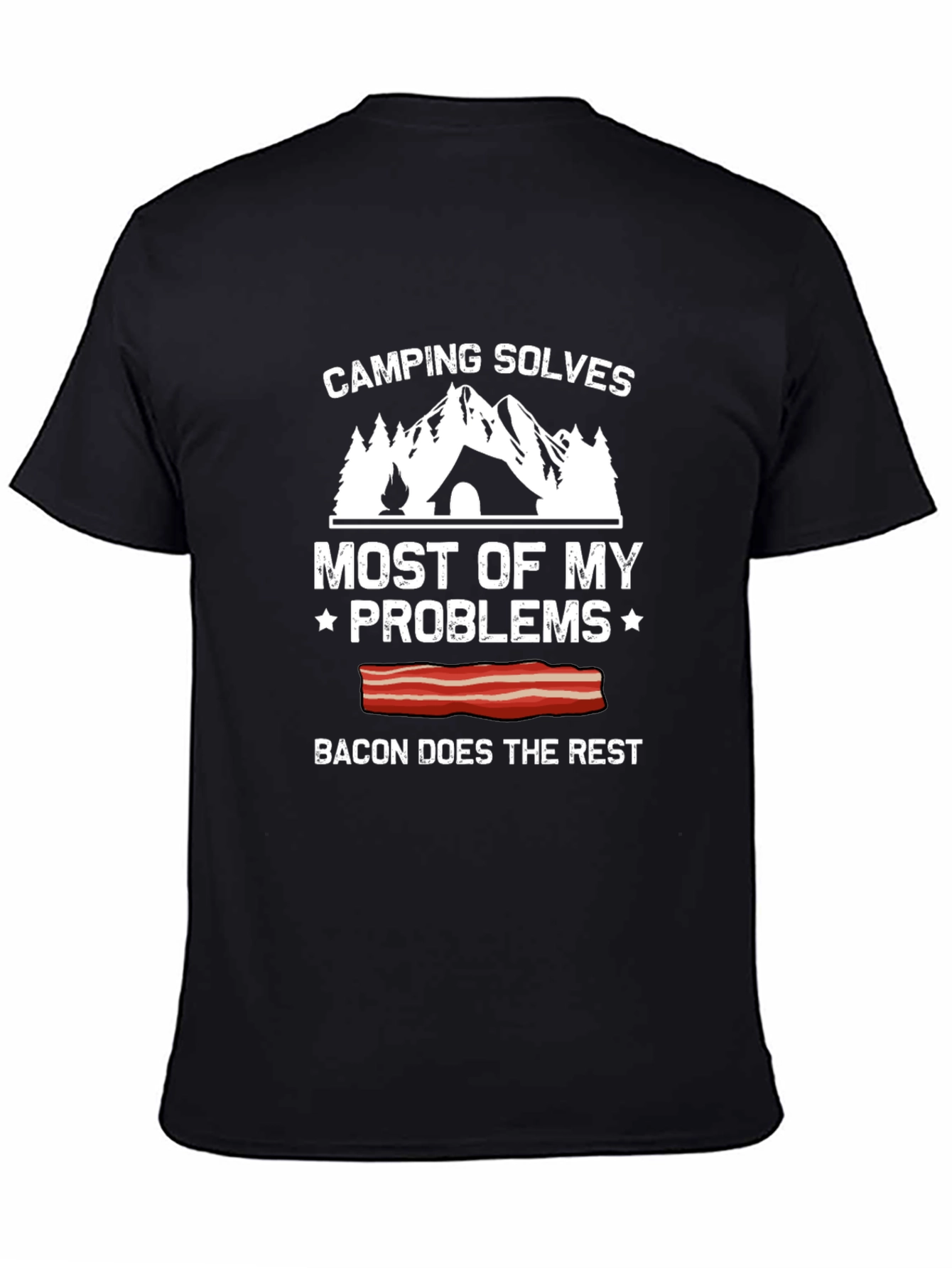 Camping Solves Most Problems Graphic Tee