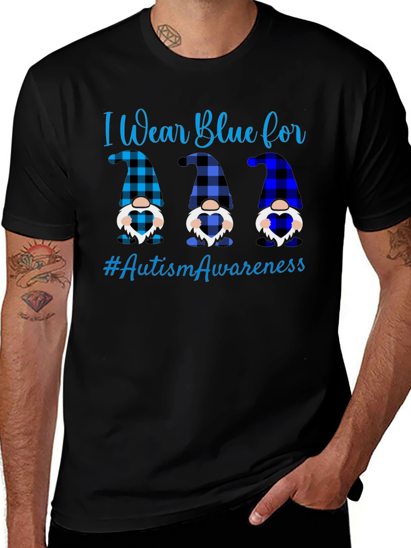 Autism Awareness Blue Gnomes T-Shirt