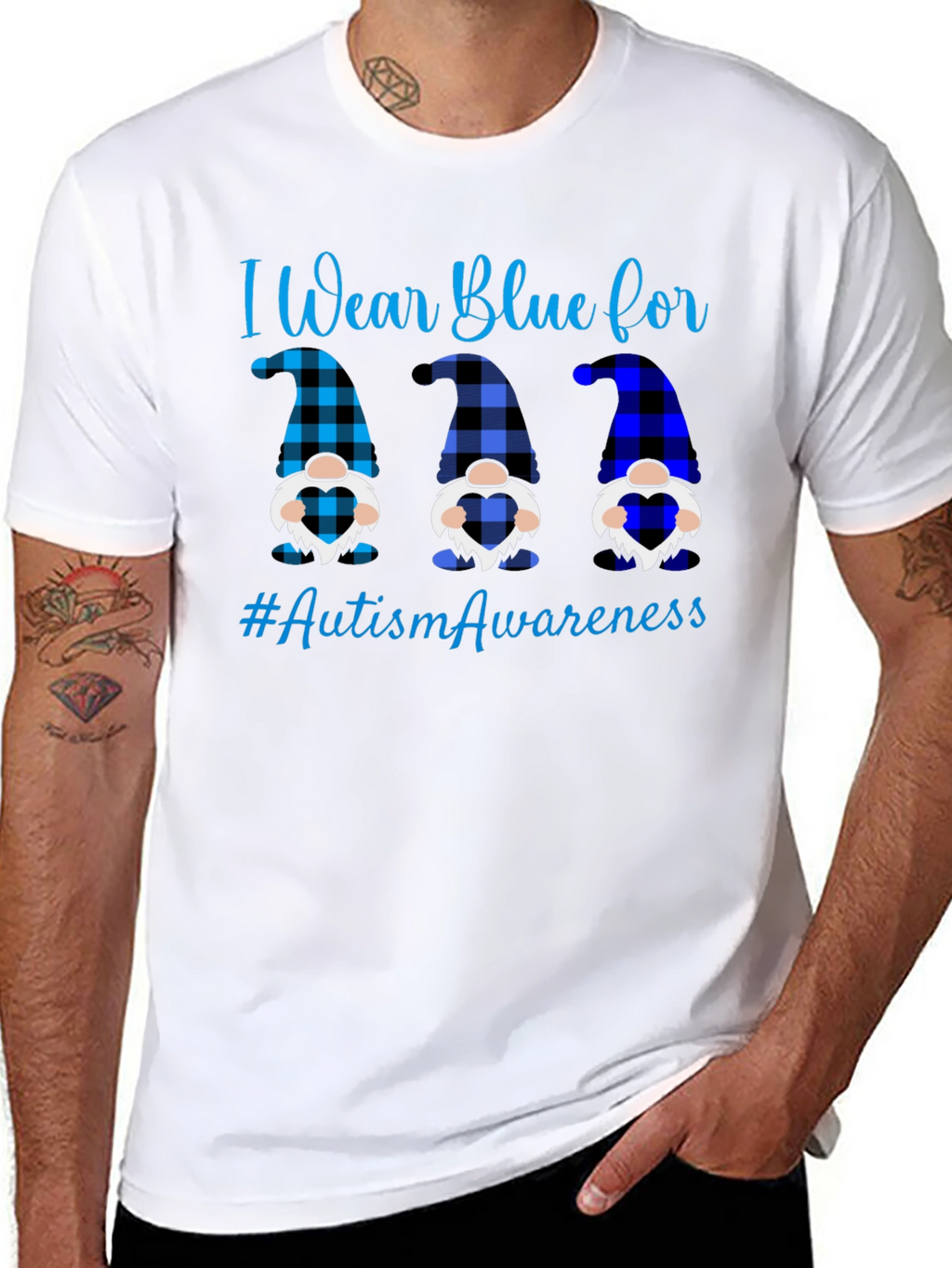 Autism Awareness Blue Gnomes T-Shirt