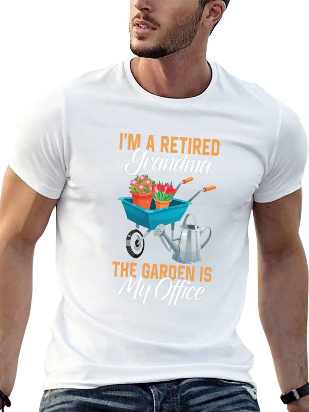 Retired Grandma Garden Office T-Shirt