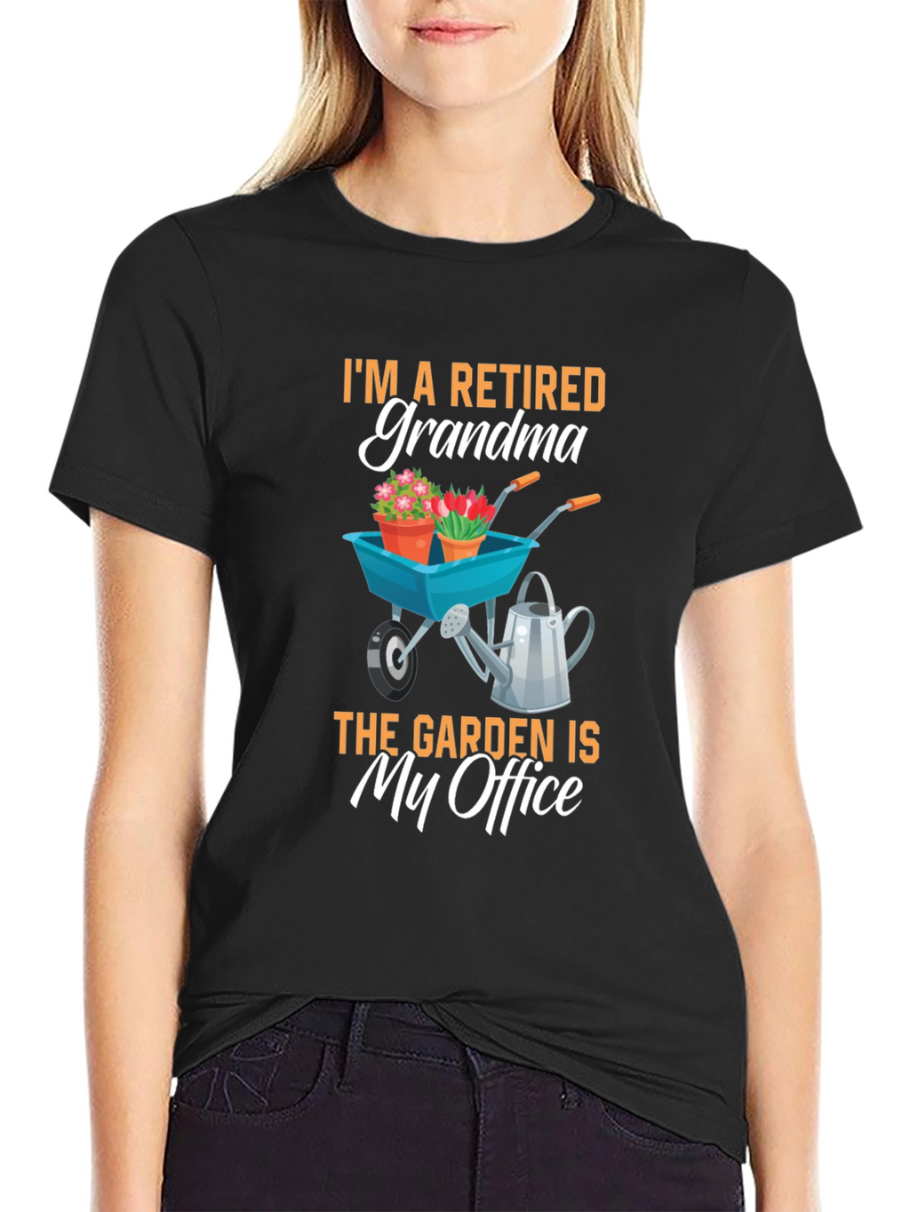Retired Grandma Garden Office T-Shirt