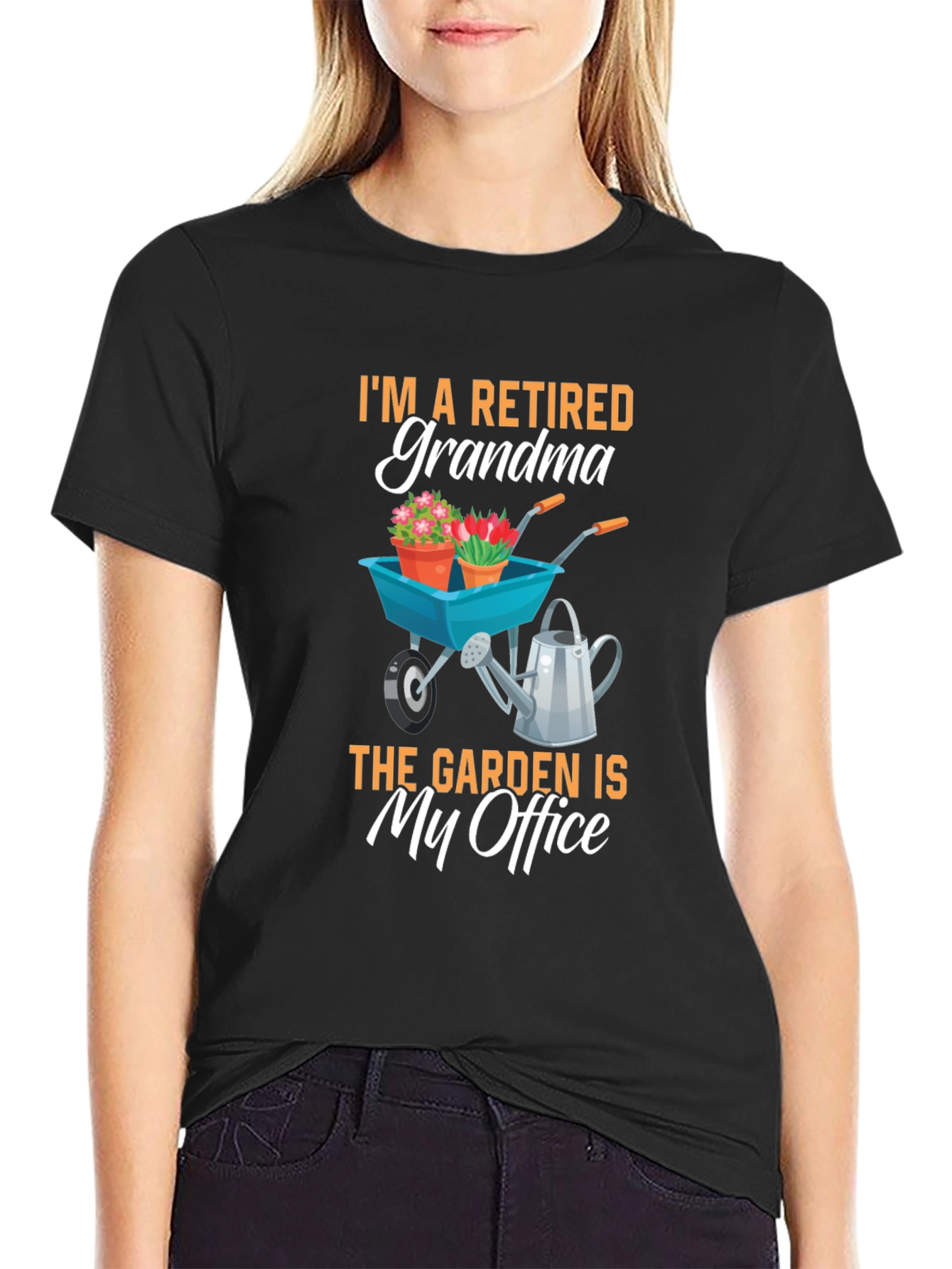 Retired Grandma Garden Office T-Shirt