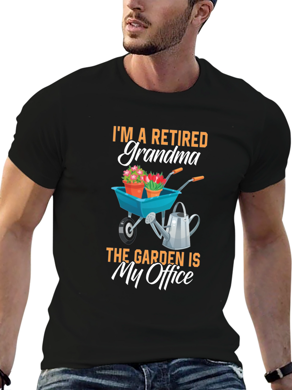 Retired Grandma Garden Office T-Shirt