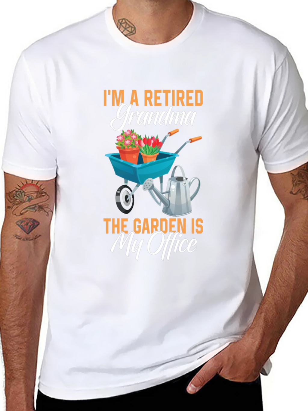 Retired Grandma Garden Office T-Shirt