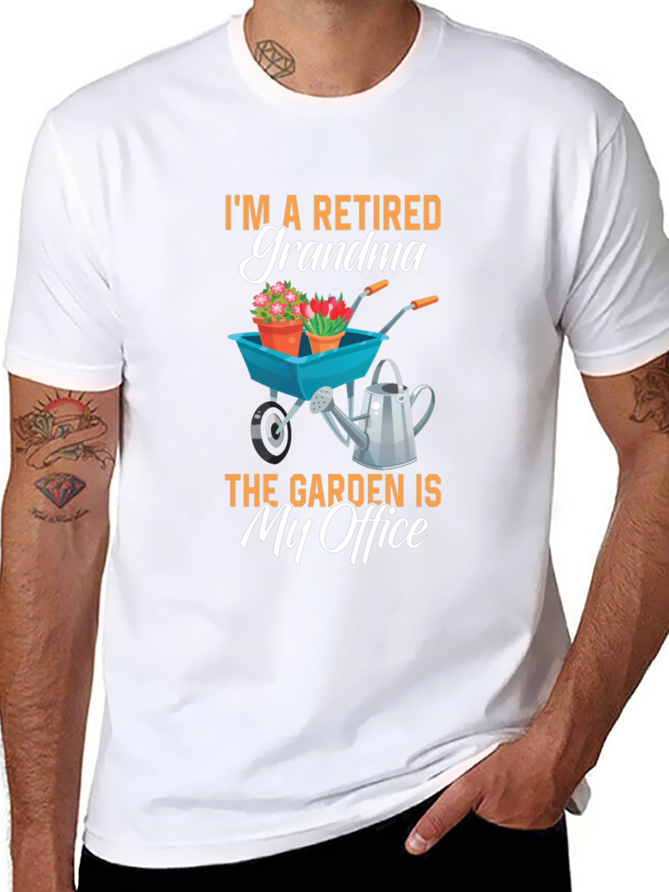 Retired Grandma Garden Office T-Shirt