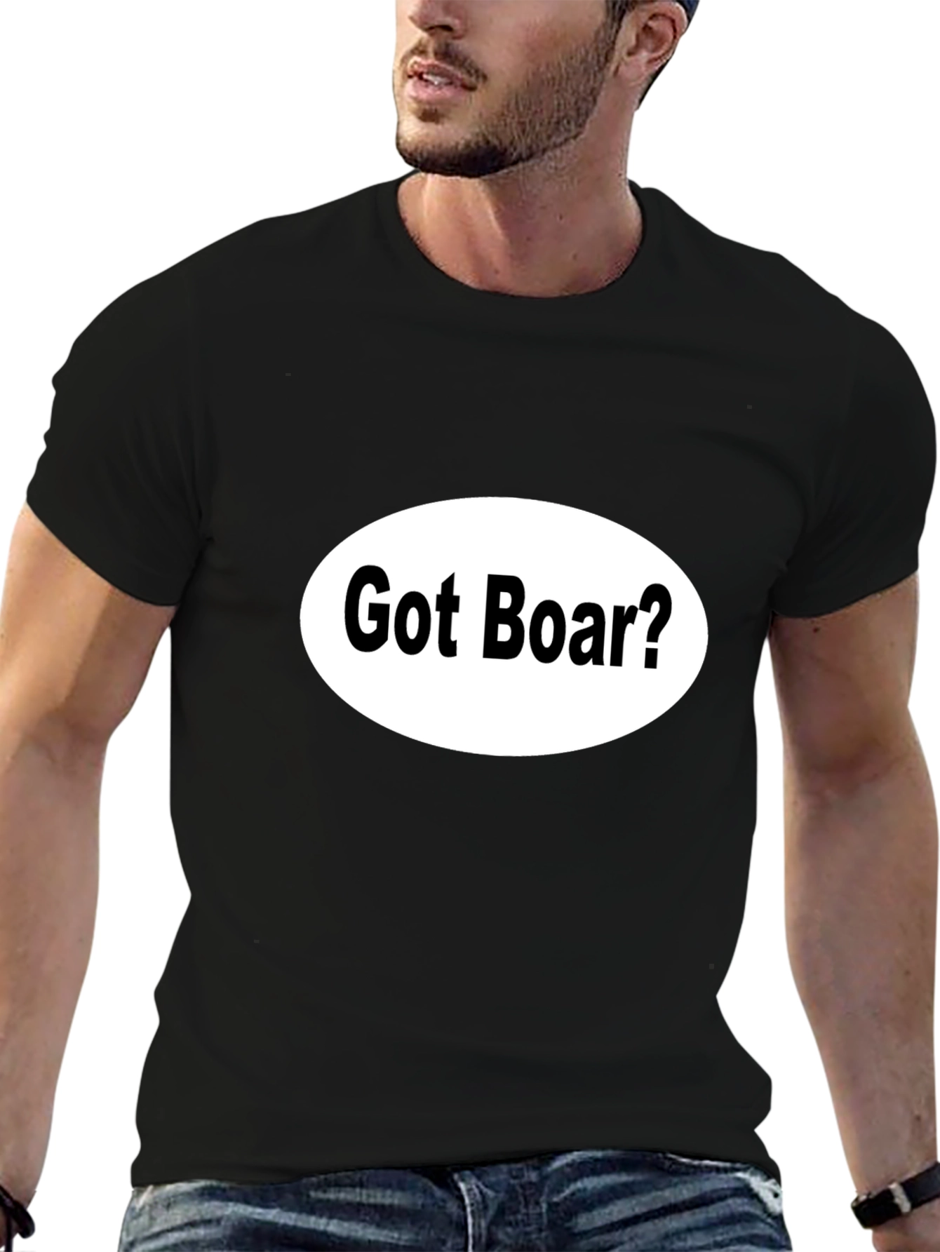 Got Boar? Black Novelty T-Shirt