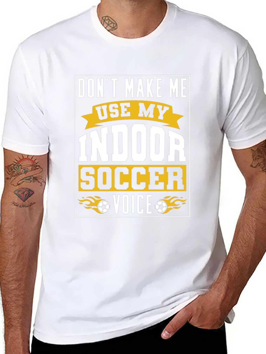 Indoor Soccer Voice Graphic T-Shirt