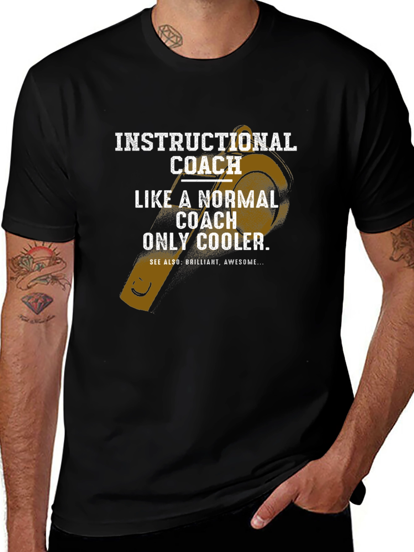 Instructional Coach T-Shirt - Like a Normal Coach Only Cooler!