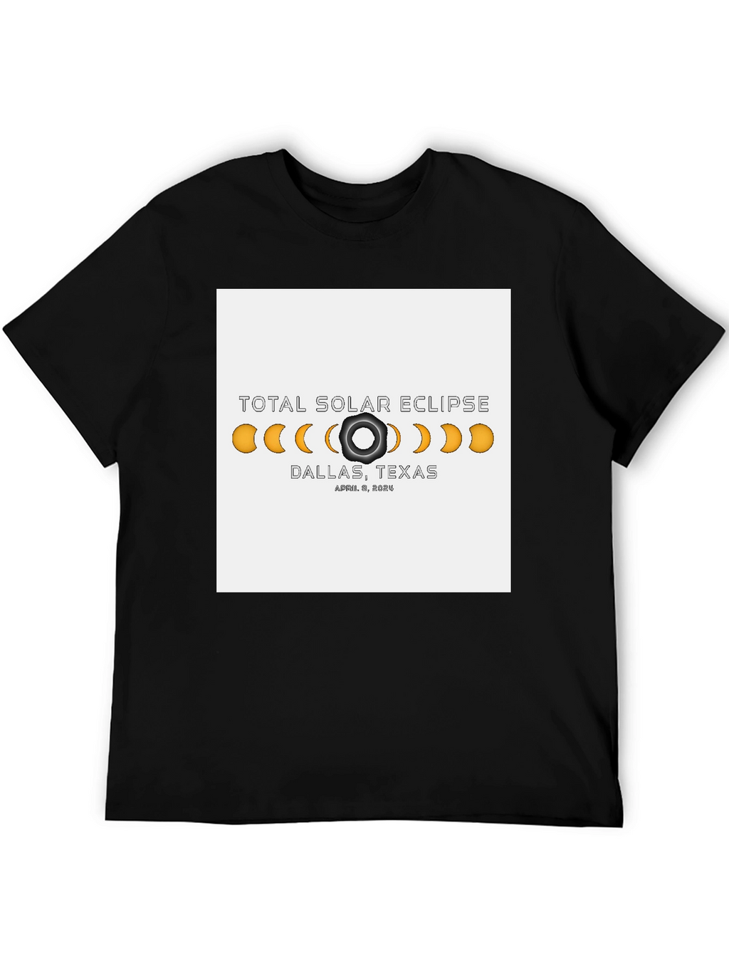 Total Solar Eclipse Dallas Texas April 8 2024 T-Shirt