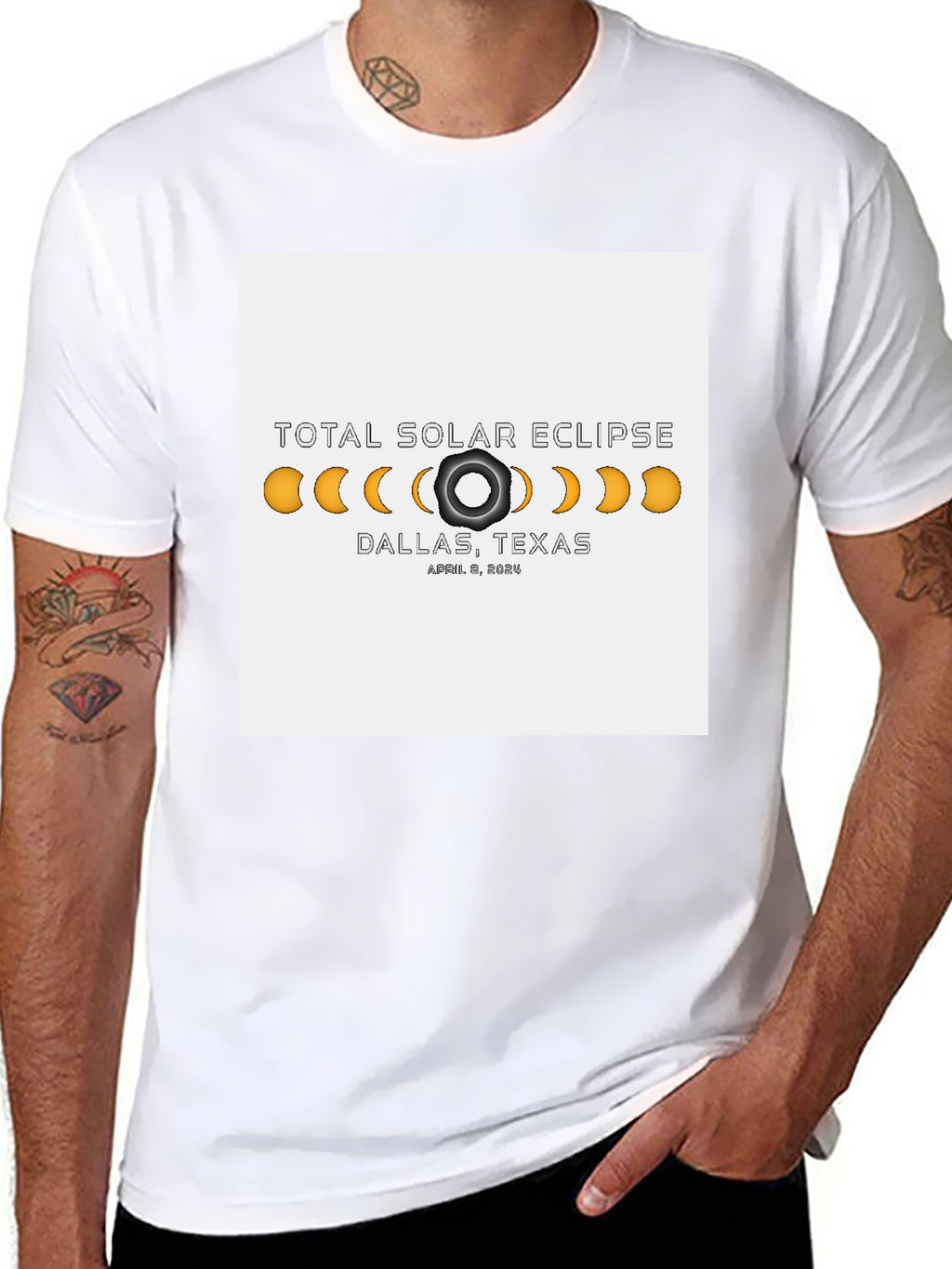 Total Solar Eclipse Dallas Texas April 8 2024 T-Shirt