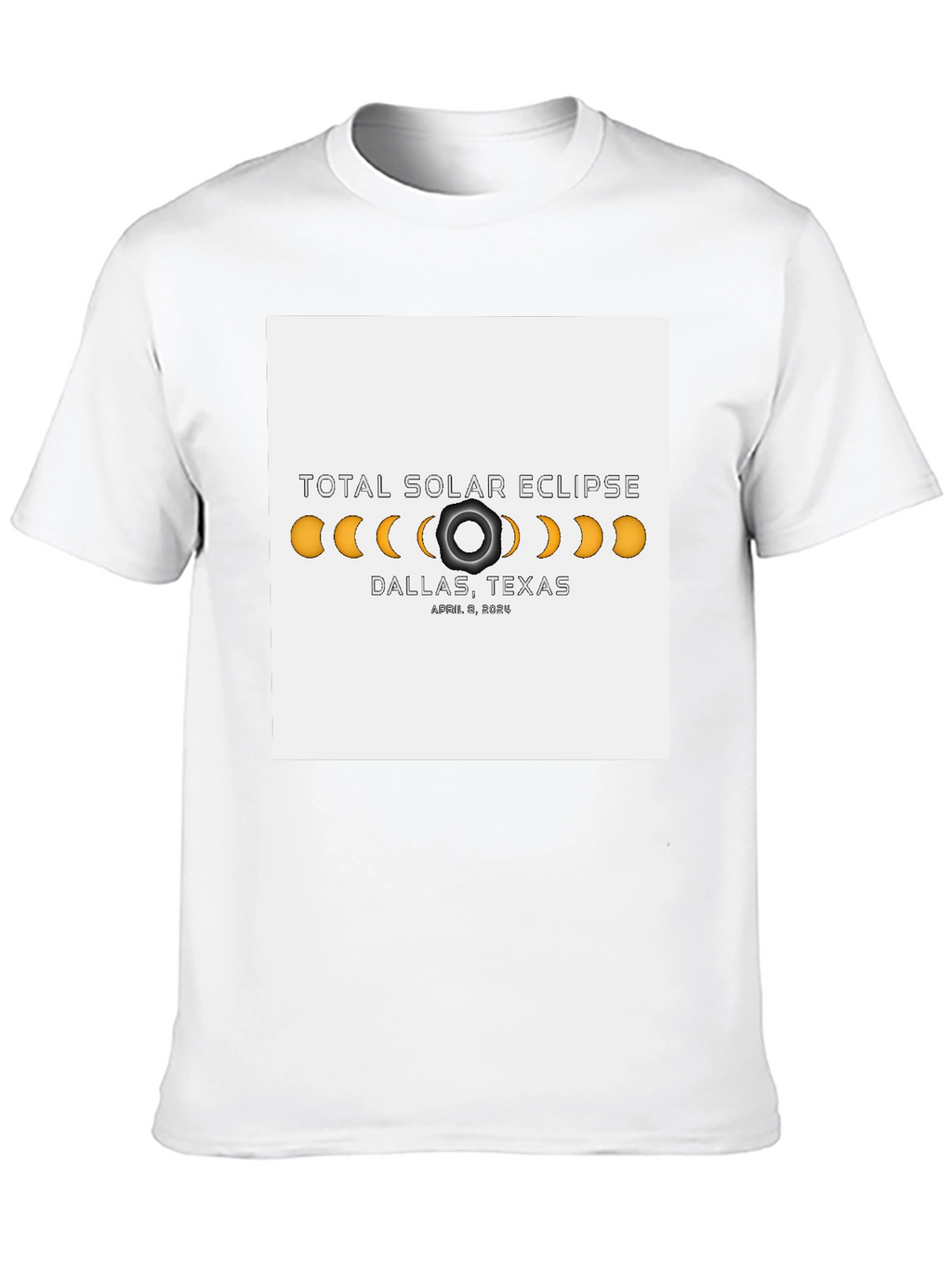 Total Solar Eclipse Dallas Texas April 8 2024 T-Shirt