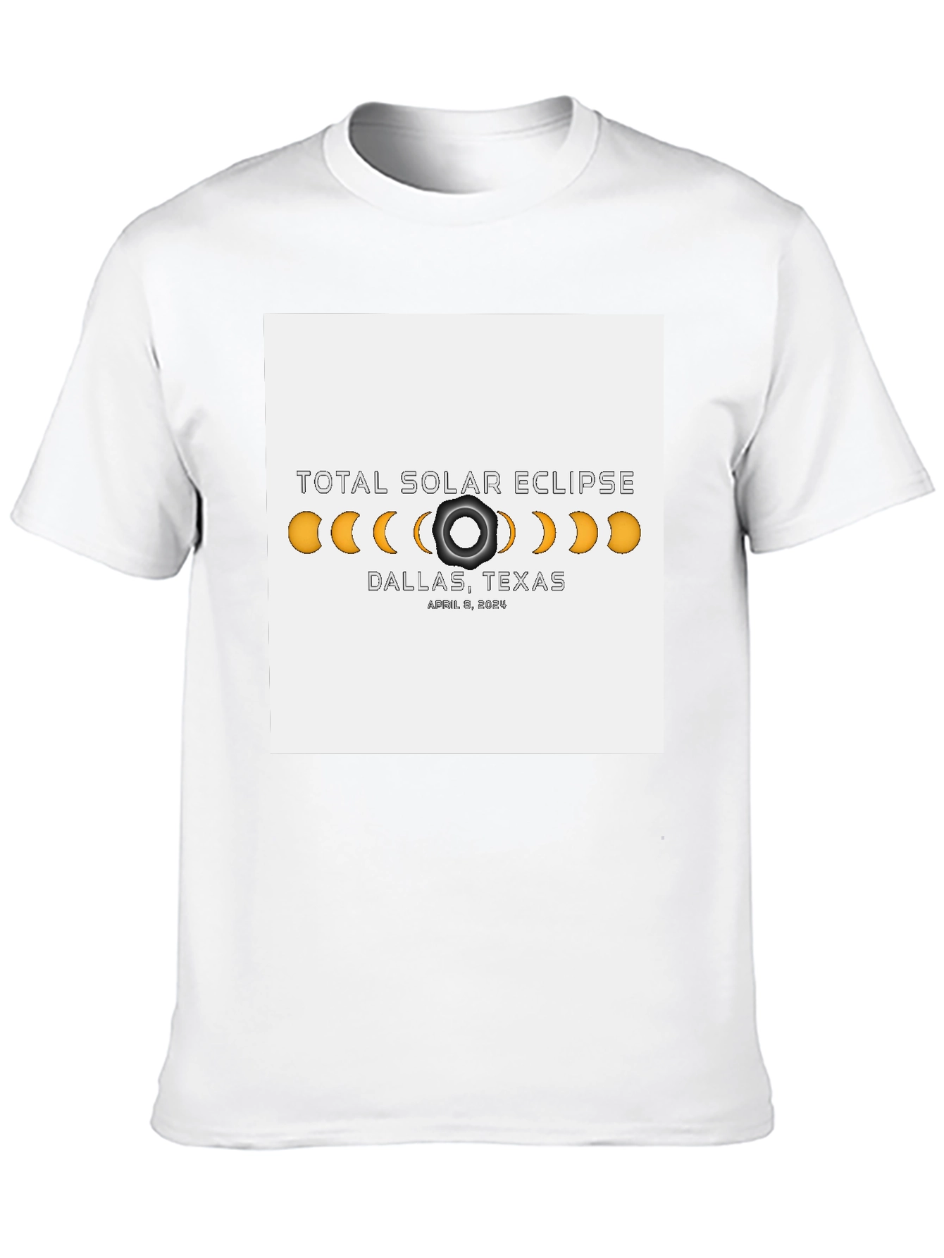 Total Solar Eclipse Dallas Texas April 8 2024 T-Shirt