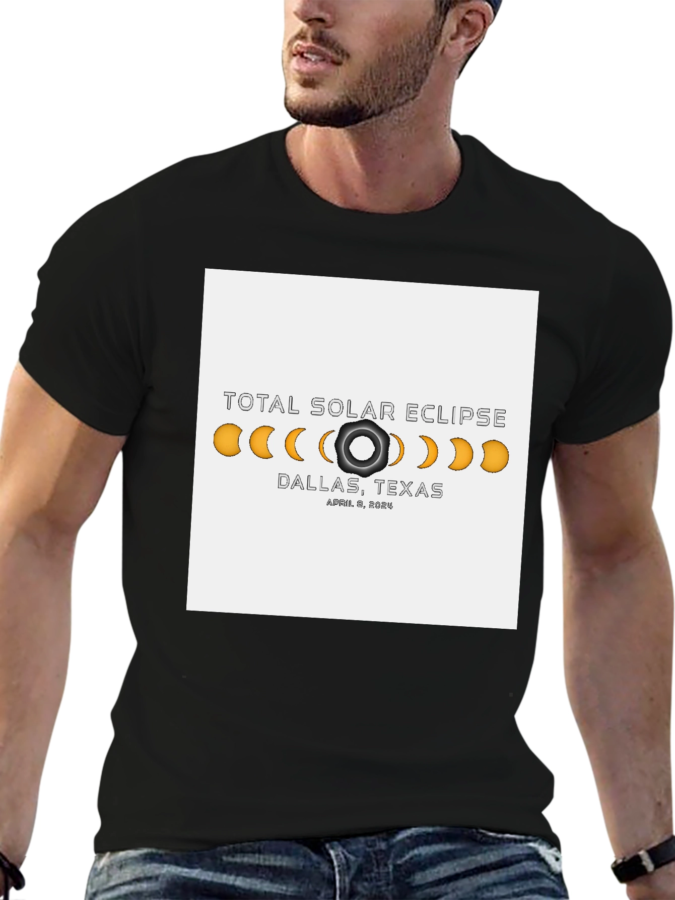 Total Solar Eclipse Dallas Texas April 8 2024 T-Shirt