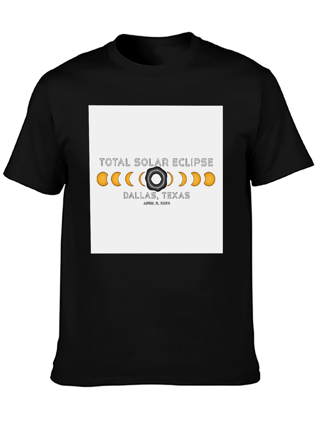 Total Solar Eclipse Dallas Texas April 8 2024 T-Shirt