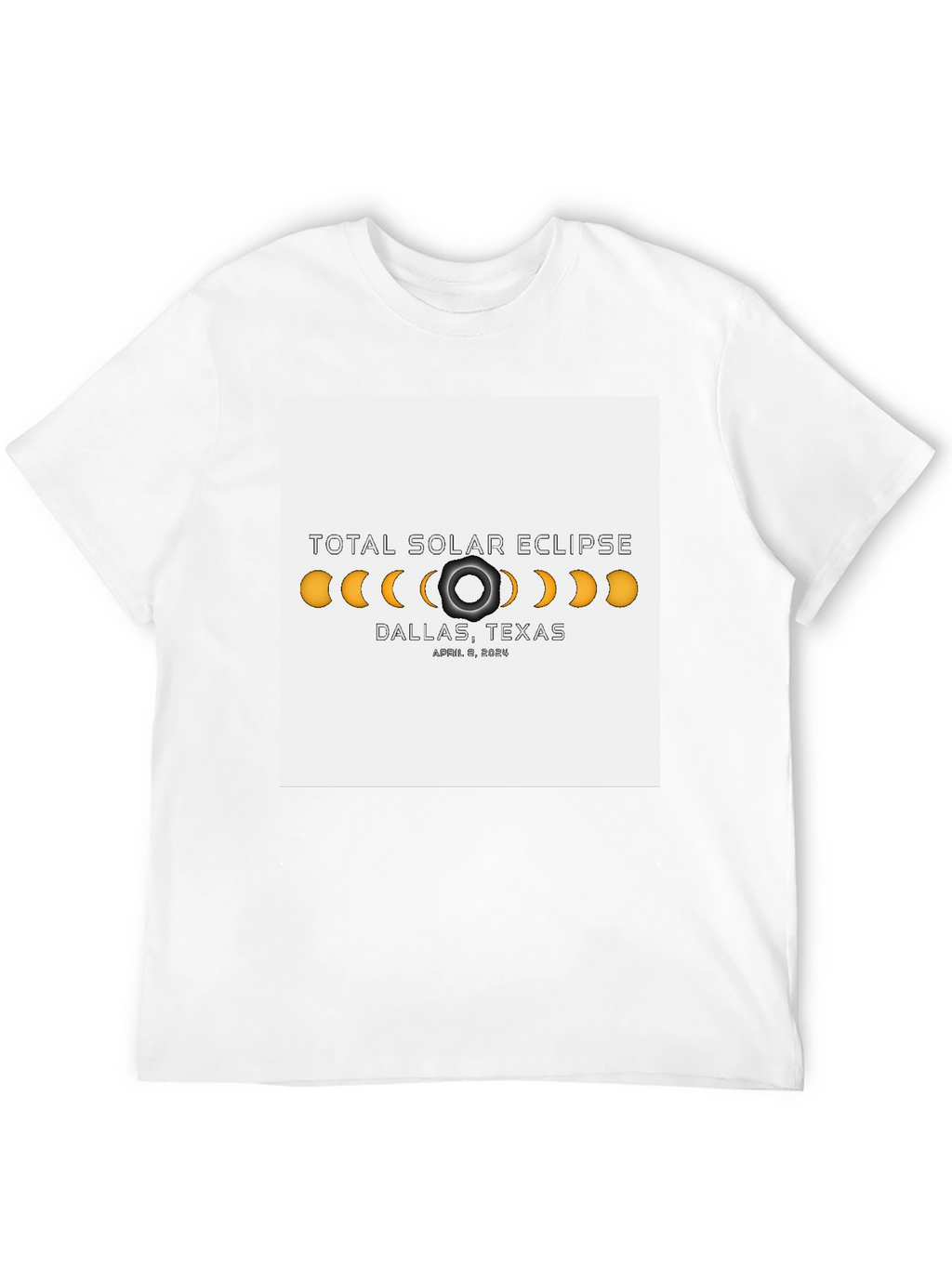 Total Solar Eclipse Dallas Texas April 8 2024 T-Shirt
