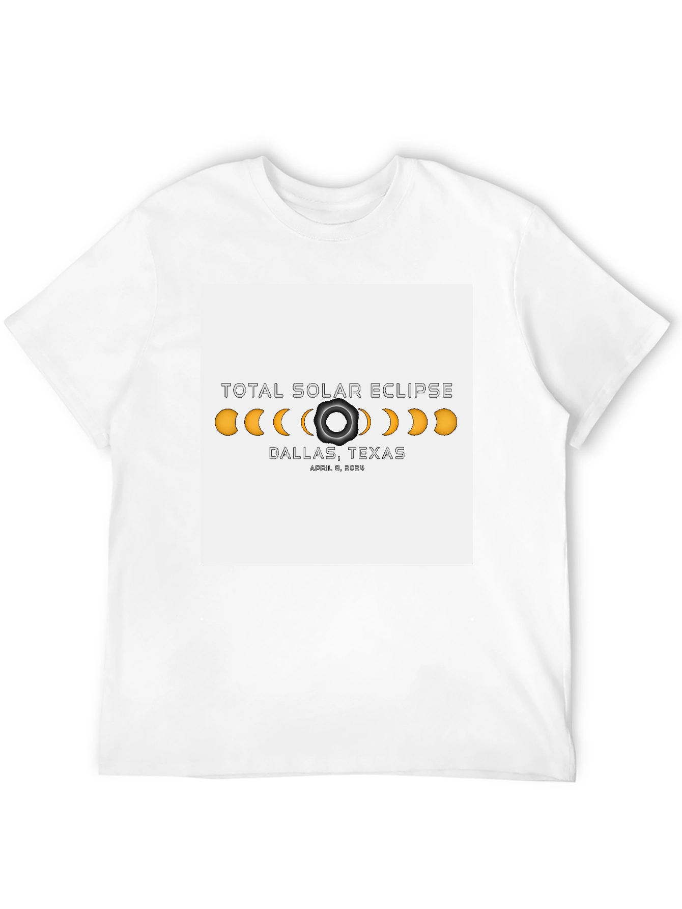 Total Solar Eclipse Dallas Texas April 8 2024 T-Shirt