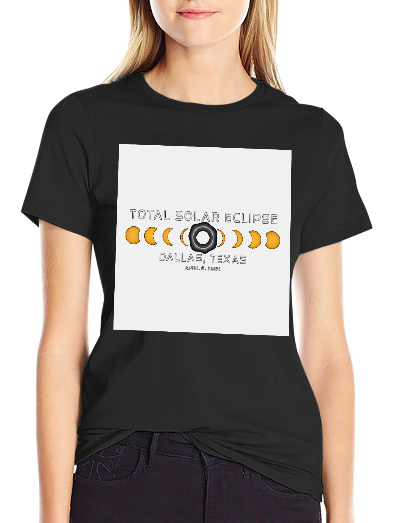 Total Solar Eclipse Dallas Texas April 8 2024 T-Shirt